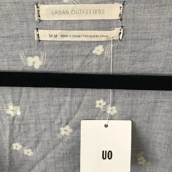 *Urban Outfitters LS Ruffle Wrap Dress in Blue* - Picture 7 of 7